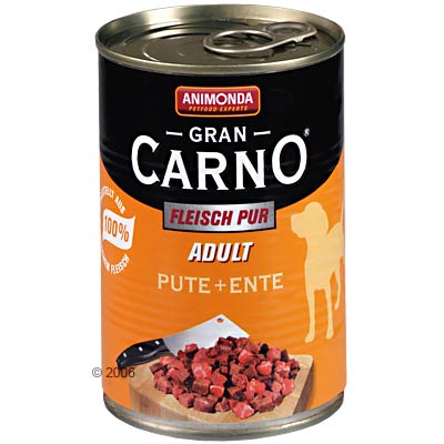 Animonda GranCarno Adult 6 x 400 g - Pute & Ente