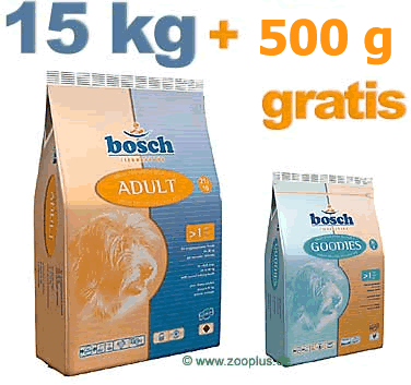 15 kg Bosch Hundefutter 500 g Goodies gratis - Senior (12,5 kg