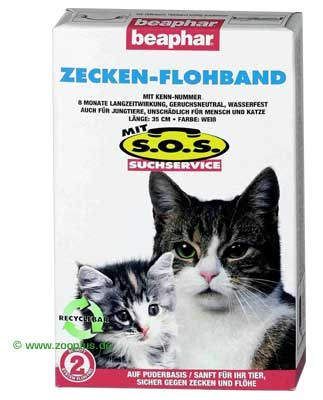 Beaphar SOS Zecken-Flohband Wei� -