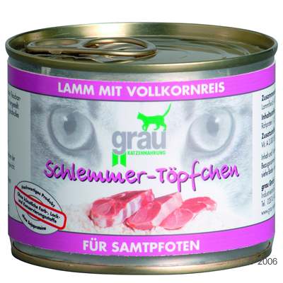 Grau Schlemmert�pfchen 6 x 200 g - Gefl�gel mit Vollkornreis