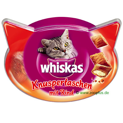 Whiskas Knuspertaschen mit Rind - 60 g