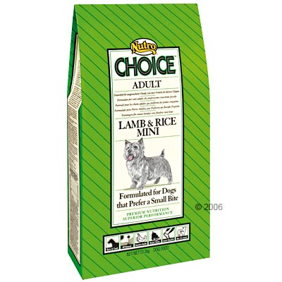 Nutro Choice Adult Lamm & Reis Mini - 7, 5 kg
