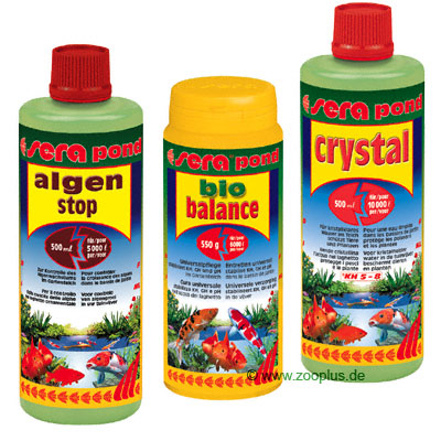 Sera Teichwasser-Pflege-Kombipack - 2 x 500 ml 1 x 550 g