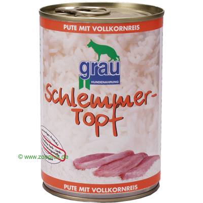 Grau Dosenschlemmertöpfe 6 x 400 g - Lamm mit Vollkornreis