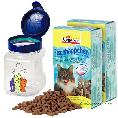 Emsa Dose 1 L + 2 X 100 G Gimpet Fischh�ppchen  - Set