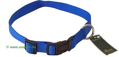 Hunter Hundehalsband Vario Basic Blau - Gr��e: 22 - 35 Cm,  1 Cm Breit