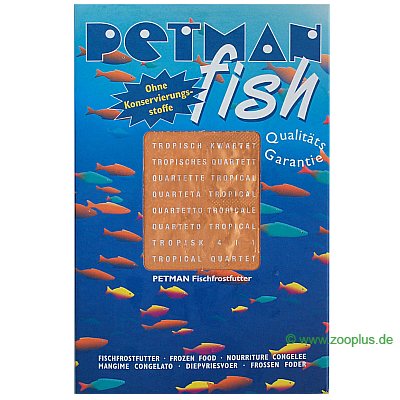Petman Fish Frostfutter Tropisches Quartett - 30 x 100 g