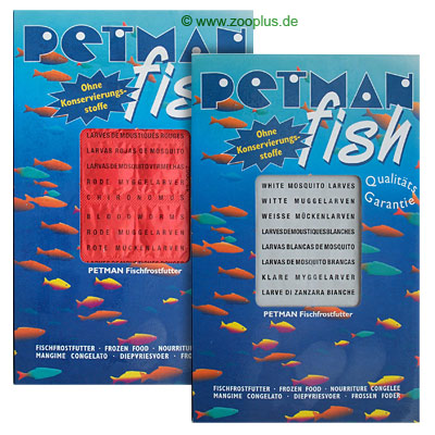 Petman Fish Frostfutter rote & weiße Mückenlarven - 30 x 100 g
