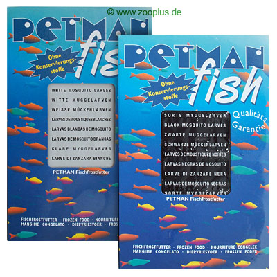 Petman Fish Frostfutter weiße & schwarze Mückenlarven - 30 x 100