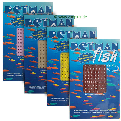 Petman Fish Frostfutter Krill Cyclops Artemia Daphnia - - 30 x 100 g