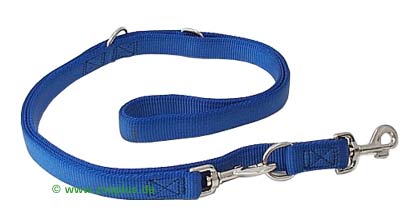 Hunter Führleine Doubliert Blau - 2,5 cm breit, 200 cm lang