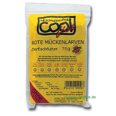 Cool Fish Frostfutter Rote M�ckenlarven 75 g - 50 x 75 g