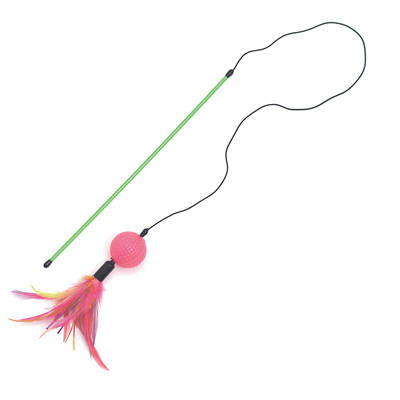 Federangel mit Ball - 31 cm lang