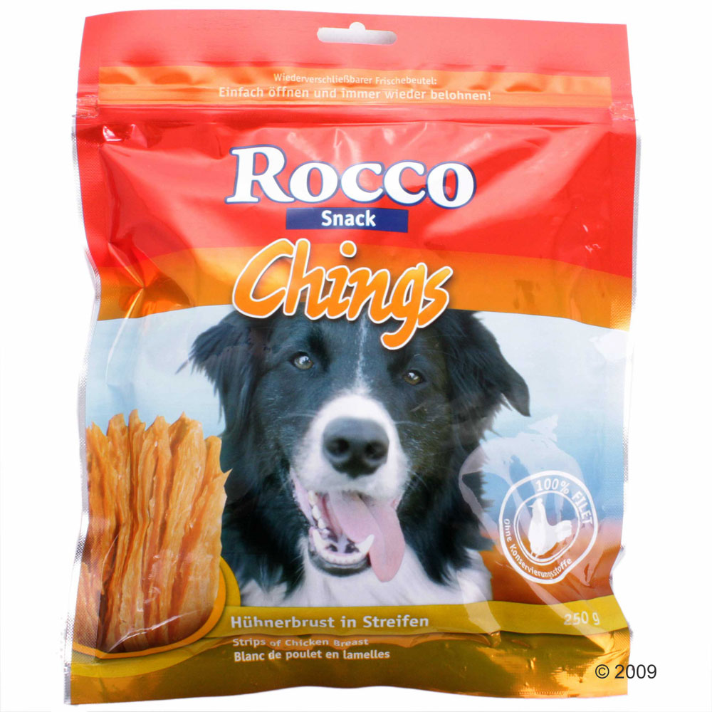 Rocco Chings Huehnerbrust in Streifen - Vorratspack 4 x 250 g