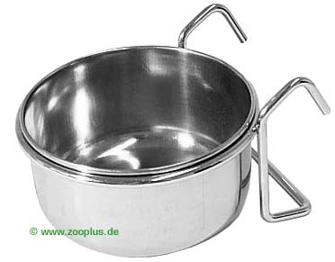 Edelstahlnapf mit Halter 03 l Ø 95 cm