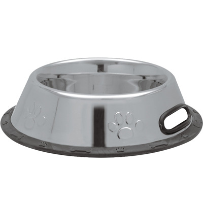 Fressnapf aus Edelstahl, mit Motiv und Hebe�ffnung - 2,80 l