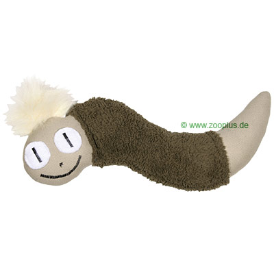 Pl�schwurm mit Quietischie - ca. 15 cm lang