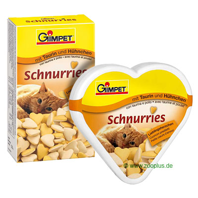 Gimpet Schnurries mit Taurin  H�hnchen - 85 St�ck, Herzpr�sentdo