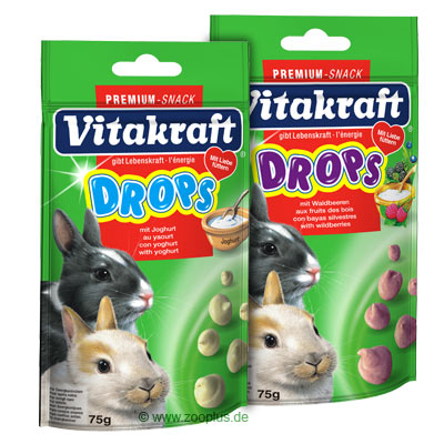 Vitakraft Drops f�r Zwergkaninchen 75 g - 1 x Joghurt