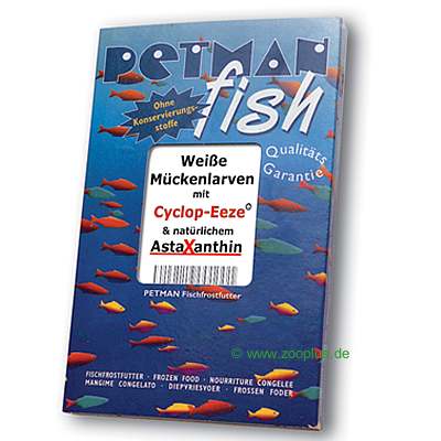 Petman Fish Frostfutter weiße Mückenlarven mit Cyclop-Eeze - 30