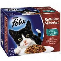 Felix Raffiniert Mariniert in Gelee 12 x 100 g - - Köstliche Fischvariation