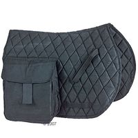 Wanderreitschabracke mit Satteltaschen - - schwarz