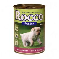 Rocco Junior 6 x 400 g - - Pute und Kalbsherzen + Kalzium thumbnail