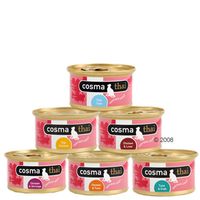 Gemischtes Probierpaket: Cosma Thai in Jelly - - 6 x 85 g mit 6 verschiedenen Sorten