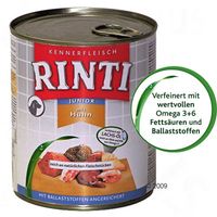 Rinti Pur Kennerfleisch Junior 6 x 800 g - - Huhn thumbnail