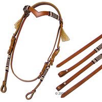 Westerntrense mit Westernz�geln - - braun