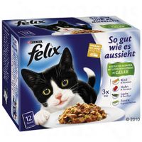 Felix ''So gut wie es aussieht'' in Gelee 12 x 100 g - - Köstliche Fischvielfalt