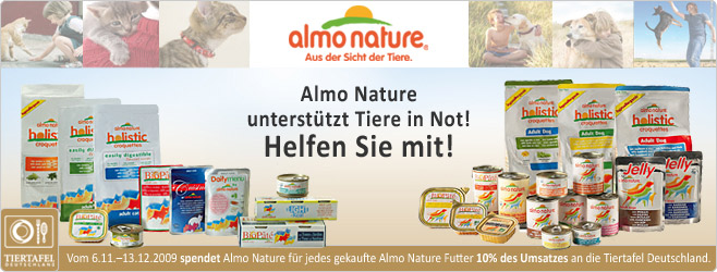 Almo Nature Spendenaktion
