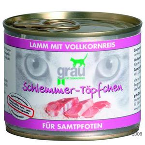 Grau Katzenfutter