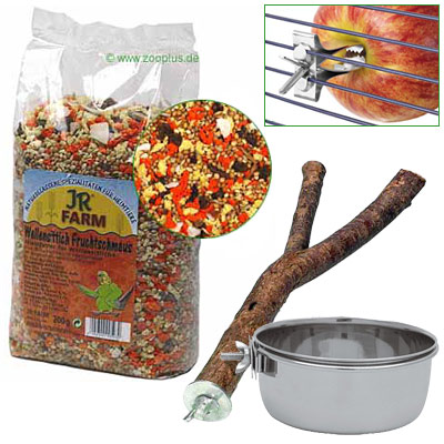 Zubeh�rset f�r Vogelk�fige - Wellensittiche