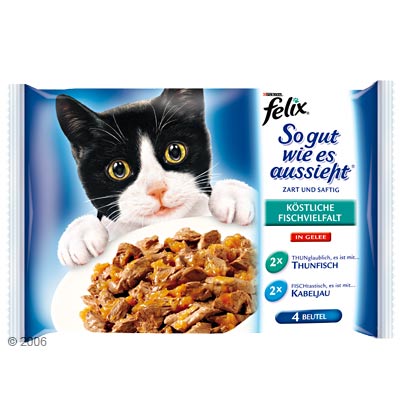 Felix So gut wie es aussieht 4 x 100 g - Fleisch: 2 x Huhn 2 x