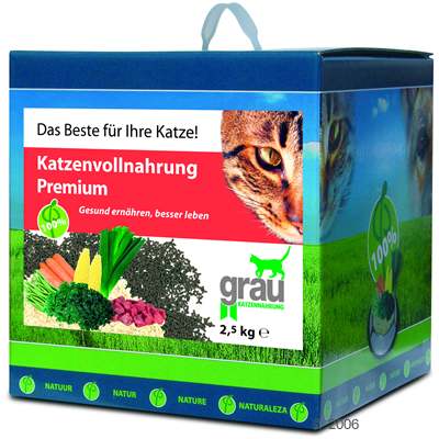 Grau Katzenvollnahrung Premium - 1 kg