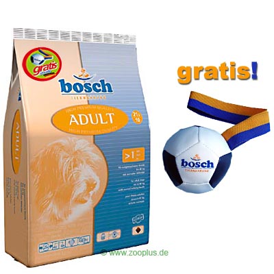 Bosch Adult 15 kg + Hundespielball gratis - - Adult