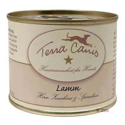 Terra Canis 6 x 200 g - Lamm mit Hirse, Zucchini & Spirulina