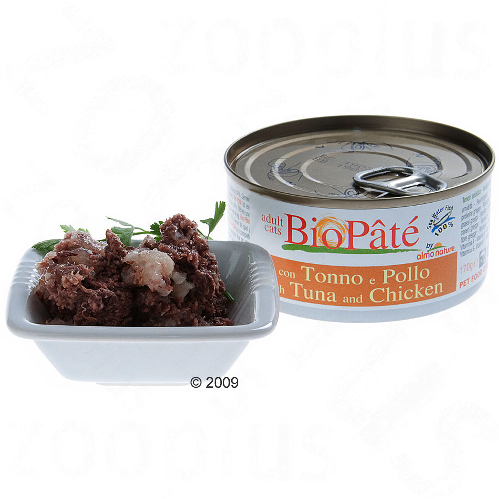 Almo Nature Bio Pâté 6 x 170 g Thunfisch Makrele
