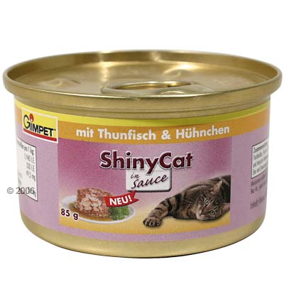Gimpet Shiny Cat in Sauce 6 x 85 g - Thunfisch
