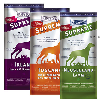 Happy Dog Supreme Kulinarische Weltreise, 3 x 5 kg - Toscana, Ne