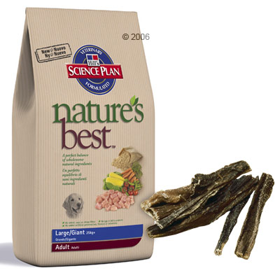 12 kg Hill�s Nature�s Best Hund  1000 g Rinderpansen gratis - Pu