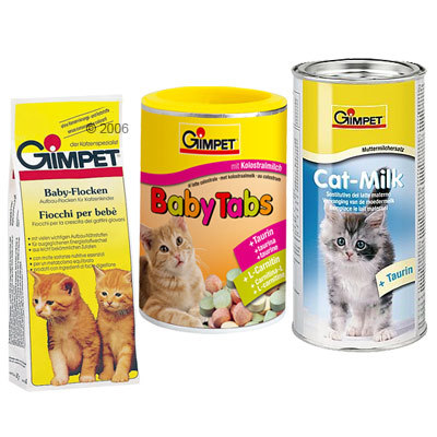 Gimpet Snackpaket für Kitten - Babyflocken, Baby Tabs Cat -Milk