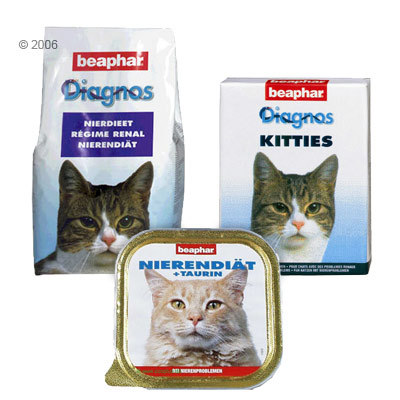 Beaphar-Futterpaket für Katzen mit Nierenproblemen - 6 Schälchen