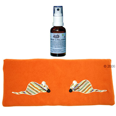 Cat Relax-Set: Fensterbrettauflage und Catnip-Spray - Fensterbre