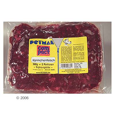 Petman Compact Frostfutter Kaninchenfleisch - 22 x 500 g