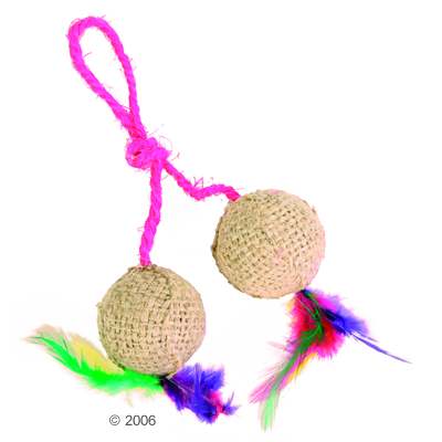 Jute-B�lle mit Catnip - 2 St�ck
