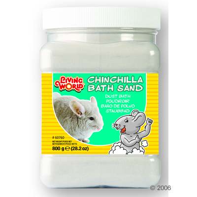 Hagen LivingWorld Chinchilla Badesand - Dreierpack 3 x 800 g