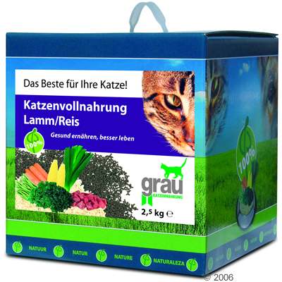 Grau Katzenvollnahrung Lamm & Reis - 1 kg