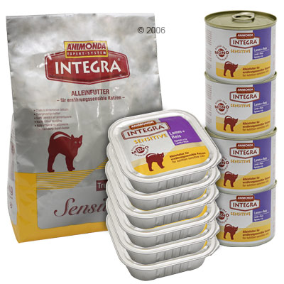 Integra Sensitive Futterpaket - 3 kg Trockenfutter,  6 Sch�lchen